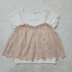 重ね着風トップス　120cm