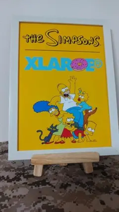 3028 シンプソンズ X-LARGE パロディアート ポスター A4 額付