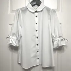 〈美品〉アニエスベー 丸襟ブラウス サイズ38