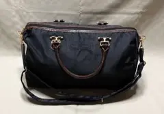 美品 BALENCIAGA 2WAY ボストンバッグ クロコ ゴールド金具
