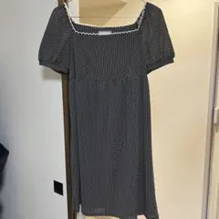 Tiara レトロ ワンピース ドット柄 古着