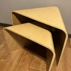 無印良品　重なるテーブルベンチ大小セット[廃盤レア品] MUJI (無印良品) - 無印良品 重なるテーブルベンチ テーブル