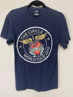 ボン・ジョヴィ　Tシャツ S ネイビー　ロック　バンド　古着
