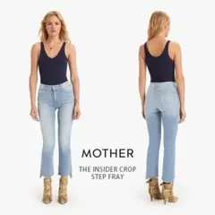 MOTHER マザー デニム INSIDER CROP STEP FRAY 25