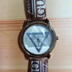 【ジャンク品】GUESS トライアングルロゴ 時計