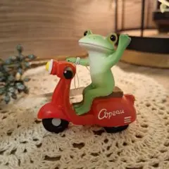 【未使用＊タグ付き】コポー Copeau 赤いスクーターに乗るカエル