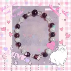 最終在庫処分特別SALE✧*。京珠堂　ガーネットパワーストーンブレスレット✧*。