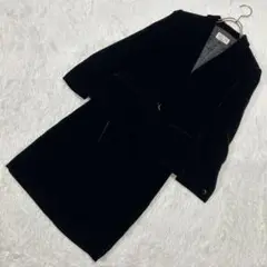 LIRIOPE ベロアセットアップスーツ ブラック 9 上品