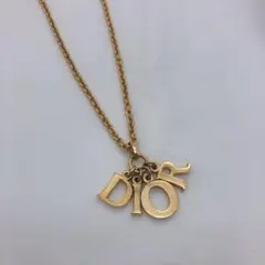 【希少】Christian Dior ロゴ ネックレス ゴールド アクセサリー
