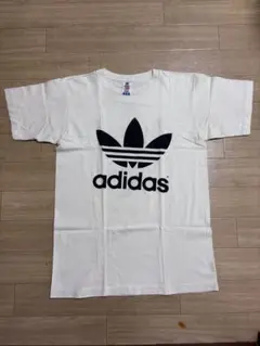 古着 90's adidas Mサイズ トレフォイル Tシャツ 両面プリント