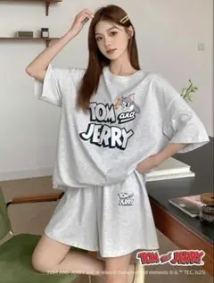SHEIN シーイン　DAZY トムとジェリー　パジャマ　ルーズショートパンツ