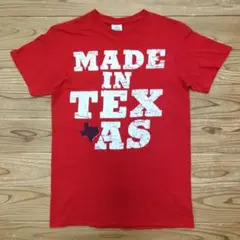 【古着】DELTA MADE IN TEXAS 赤 Tシャツ Sサイズ