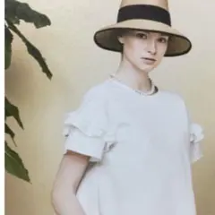 お値下げ‼︎foxey スロ—ハット　麦わら帽子　☆。・