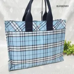 BURBERRY バーバリーブルーレーベル チェック ハンドバッグ トートバッグ