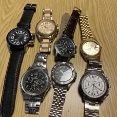 クォーツ腕時計7本セット
