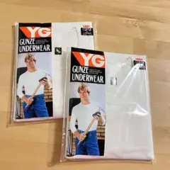 Lサイズ新品　YG グンゼ　GUNZE レトロ　七分袖　丸首　Tシャツ　メンズ