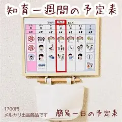 知育　週間予定表　お仕度　入学準備　ＡＳＤ　ＡＤＨＤ　おうち療育