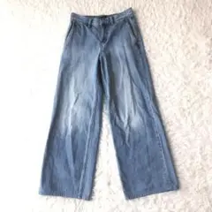 極美品 セオリー 24SS 完売 CL TROUSER D A デニム ワイド