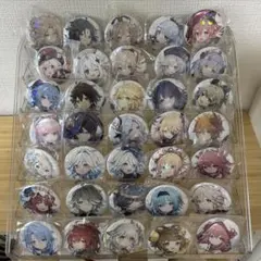 原神　缶バッジ　43枚　収納ケース付き(7段)