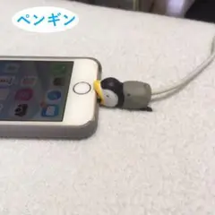 ケーブルバイト アクセサリー スマホ ケーブル かみつきフィギュア ペンギン