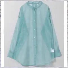 JEANASIS シアーバンドカラーシャツ