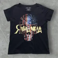 リアーナ×ハードロック ミュージックTシャツ L 黒 ブラック aa6464
