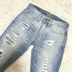【美品】American Eagle アメリカンイーグル　ダメージジーンズ　分厚