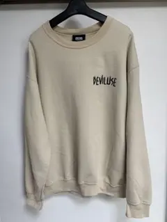 DEVILUSE ロゴ トレーナー　L