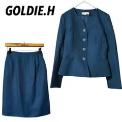 【GOLDIE.H】セットアップ　ノーカラージャケット　タイトスカート　日本製