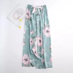 レディース　ルームウェア　パジャマ　ロングパンツ　薄手　シンプル　夏