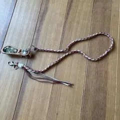 花柄レザーショルダーストラップ