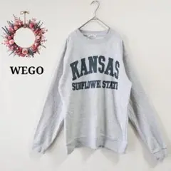 WEGO ウィゴー◇カレッジロゴプリントトレーナー スウェット プルオーバー L