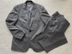 ユニクロ　スーツ　メンズ　ジャケット　パンツ　セットアップ　２着　グレー　L