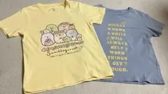 ユニクロ　半袖　Tシャツ　2枚セット130cm ミッキー　すみっコぐらし