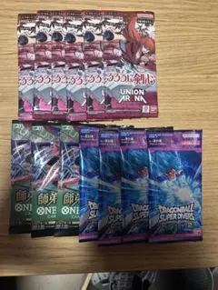 未開封　ユニアリ　るろうに剣心×6 ワンピ　師弟の絆×3 ドラゴンボール×4