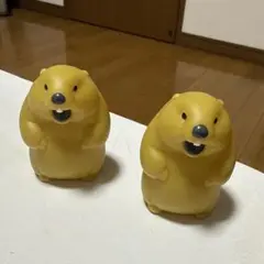 だまることを知らないマーモット いえろー 2個セット