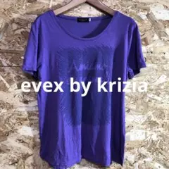 【 6314番】evex by krizia Tシャツ レディM 紫系色