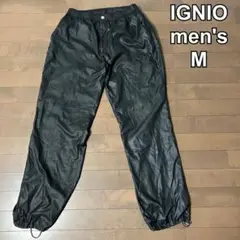 IGNIO イグニオ　メンズ　ナイロンパンツ　メッシュ　黒　M