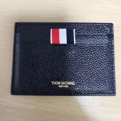 THOM BROWNE 黒 レザー カードケース