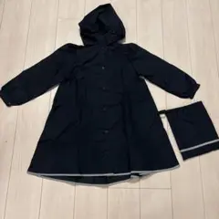 【サンマルコ】丸襟ネイビーレインコート130 雨具