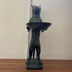 猫ブロンズオーナメント 約63cm