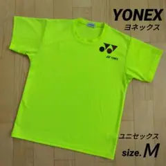 YONEX ヨネックス/ 蛍光イエロー Tシャツ ユニセックスMサイズ