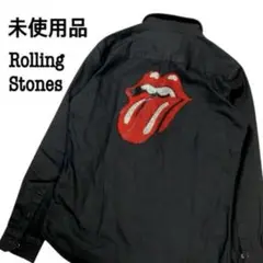 未使用品【the Rolling Stones】ローリングストーンズBDシャツ黒