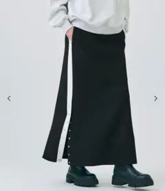 ‼️SALE中‼️新品 coca サイドラインスカート ブラック