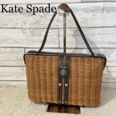 Kate spadeケイトスペード ストローカゴバッグ ハンドバッグ レディース