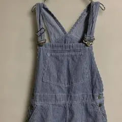 ストライプ柄サロペット　つなぎ　スカート　古着