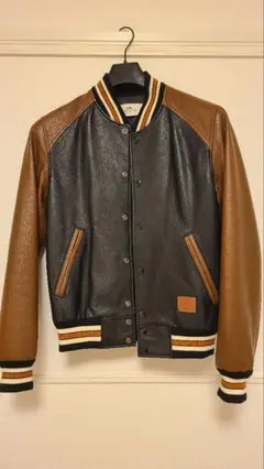 COACH　レザーヴァーシティジャケット　XS