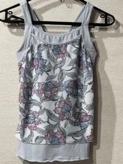 チャコット　レイヤードトップスＳサイズ　グレー