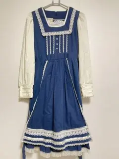 ガニーサックス GUNNE SAX エプロンデザインワンピース