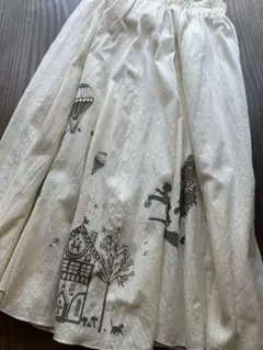 ウエストゴムメルヘンフレアスカート新品未使用